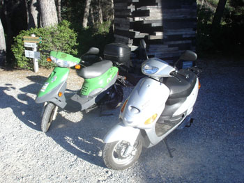 Pour ces tests, nous avons comparer le scooter lithium ADS Technologie � l'EVT 4000e