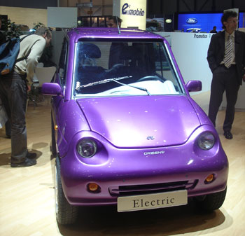 Le prototype Reva AC 1 Z �quip� de batteries Zebra MES-DEA