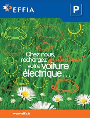 EFFIA �quipe 51 parkings de bornes de recharge pour les v�hicules �lectriques - Photo 1