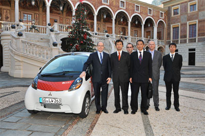 La Mitsubishi I-MiEV en visite � Monaco - Photo 1