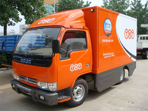 Un camion �lectrique en test � Wuhan en Chine