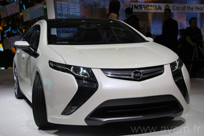 Gen�ve 2009 - L'Opel Ampera �lectrique sera disponible en 2011 - Photo 1