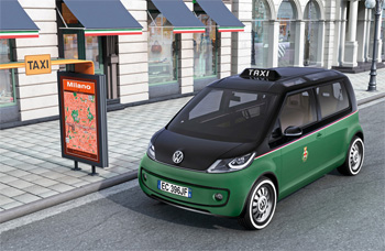 Volkswagen d�voile son concept de taxi �lectrique Milano - Photo 1