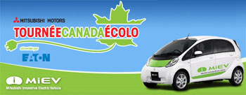 La Mitsubishi i-MiEV en tourn�e � travers le Canada - Photo 1