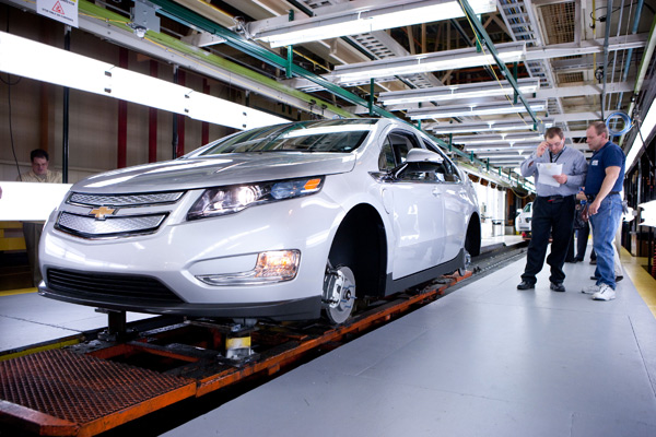 La premi�re Chevrolet Volt sort de l'usine de D�troit-Hamback - Photo 2