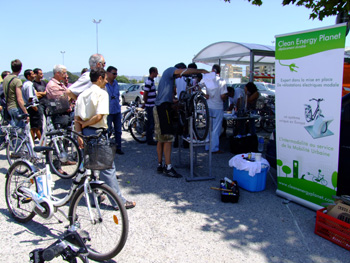 Journ�e v�lo �lectrique pour les salari�s de Thales Aliena Space - Photo 1
