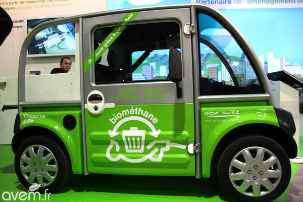 G-City � Un concept-car hybride biom�thane gaz-�lectrique pr�sent� par GDF Suez au Salon des Maires - Photo 2