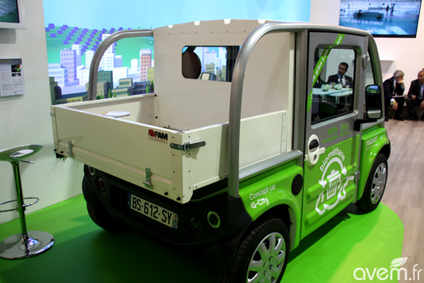 G-City � Un concept-car hybride biom�thane gaz-�lectrique pr�sent� par GDF Suez au Salon des Maires - Photo 3