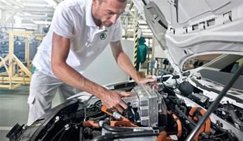 A Mlada Boleslav (R�publique Tch�que), l'assemblage des premiers exemplaires de la Skoda Green E Line vient de d�buter.