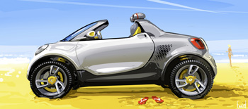 Smart pr�sentera le concept �lectrique smart-for-us � D�troit - Photo 1
