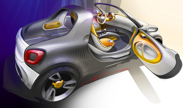 Smart pr�sentera le concept �lectrique smart-for-us � D�troit - Photo 2