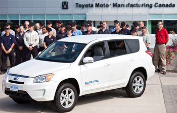 Le Toyota RAV4 �lectrique sera fabriqu� au Canada - Photo 1
