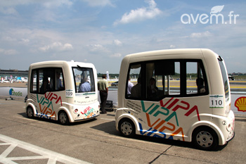 Navette sans chauffeur VIPA � Deux prototypes roulants pr�sent�s au Challenge Bibendum - Photo 1