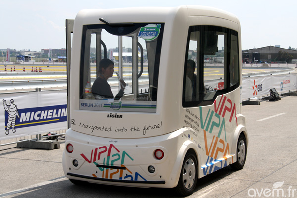 Navette sans chauffeur VIPA � Deux prototypes roulants pr�sent�s au Challenge Bibendum - Photo 3