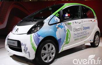 Illustration : La Citroën C-Zero Odyssée Electrique au Mondial de l'Automobile Illustration : La Citroën C-Zero Odyssée Electrique au Mondial de l'Automobile