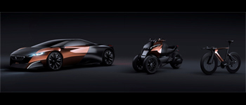 Peugeot dévoile ses concepts Onyx – Supercar, scooter et vélo hybrides pour le Mondial de Paris 2012 - Photo 1 Peugeot dévoile ses concepts Onyx – Supercar, scooter et vélo hybrides pour le Mondial de Paris 2012 - Photo 1