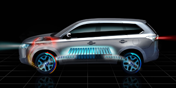 Mitsubishi d�voilera l�Outlander hybride rechargeable au Mondial de Paris - Photo 1