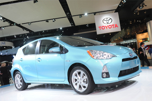 Voiture hybride � La Toyota Prius C fait ses d�buts am�ricains - Photo 2