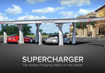 Tesla présente son « superchargeur solaire » - 240 km d’autonomie en 30 minutes de charge - Photo 1 Tesla présente son « superchargeur solaire » - 240 km d’autonomie en 30 minutes de charge - Photo 1