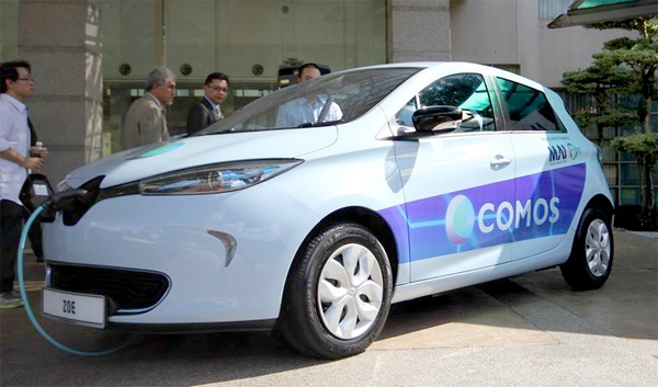 Malaisie: des ZOE en autopartage Comos_malaysia_02