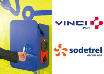 Bornes de recharge– Vinci Park et SODETREL vont équiper 50 % des parkings des grandes villes d’ici fin 2014 Bornes de recharge– Vinci Park et SODETREL vont équiper 50 % des parkings des grandes villes d’ici fin 2014