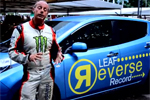 Nissan Leaf - Record de vitesse en marche arri�re