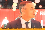 Renault Zo� ZE au Mondial de l'Auto - Interview d'Emmanuel Bouvier