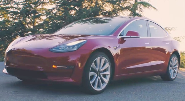 Prix et équipements Tesla Model 3 Grande Autonomie