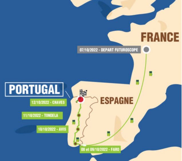 Parcours The Green Expedition RN2 Portugal 