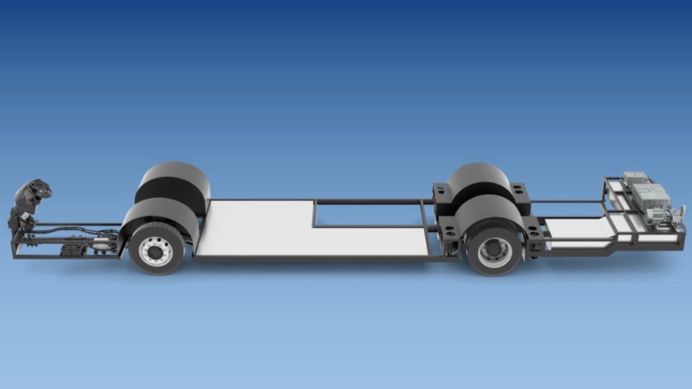 Plateforme avec batterie à lames pour bus électriques BYD