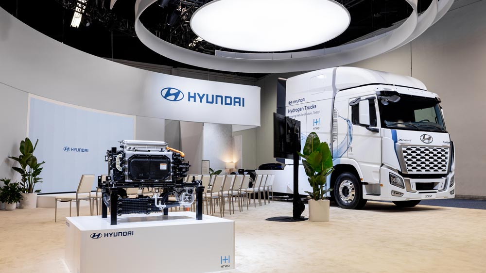 Tracteur routier hydrogène Hyundai XCient