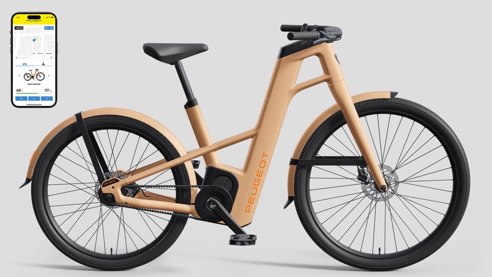 Vélo électrique connecté de Peugeot Cycles et Beweel