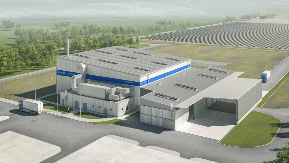 Usine BASF de recyclage de batteries