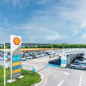 Shell ouvre en Chine une station avec 258 points de recharge rapide