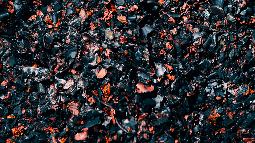 Masse noire formée au cours du recyclage des batteries