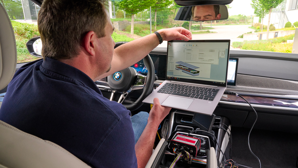 Test de batterie solide sur BMW i7