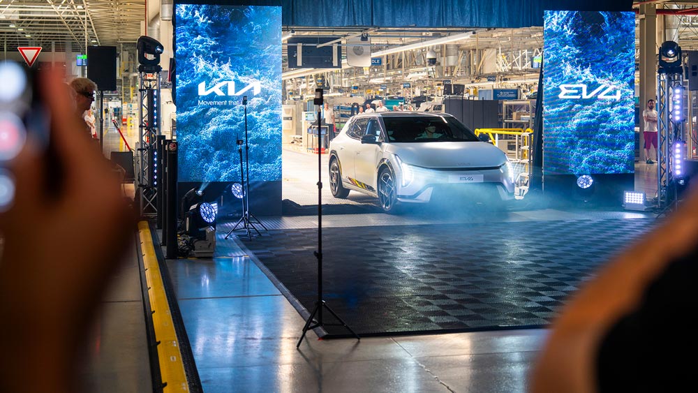 Fabrication de la Kia EV4 à Zilina, en Slovaquie