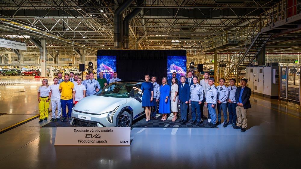 Fabrication de la Kia EV4 à Zilina, en Slovaquie