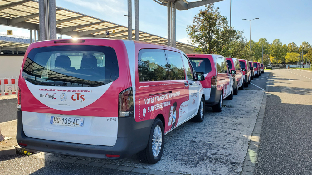 Mercedes eVito Tourer du réseau Flex’hop