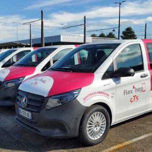 21 Mercedes eVito pour le transport à la demande Flex’hop de la CTS