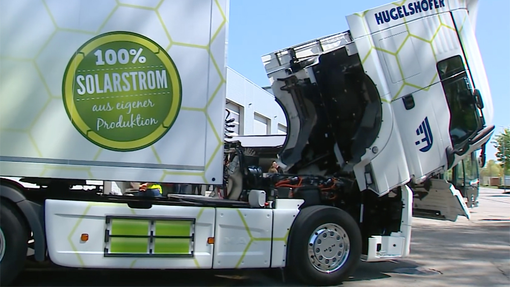 Camion électrique Man chez Hugelshofer Logistik