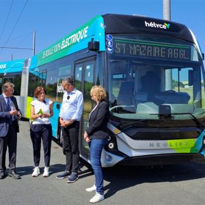 25 bus électriques Heuliez entrent en service à Saint-Nazaire (44)