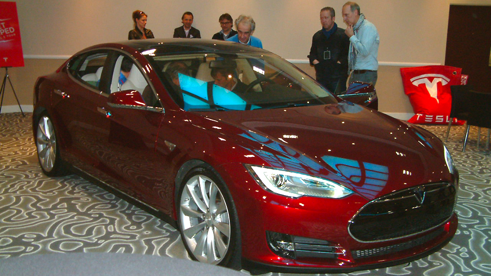 Tesla Model S à Anvers en 2013