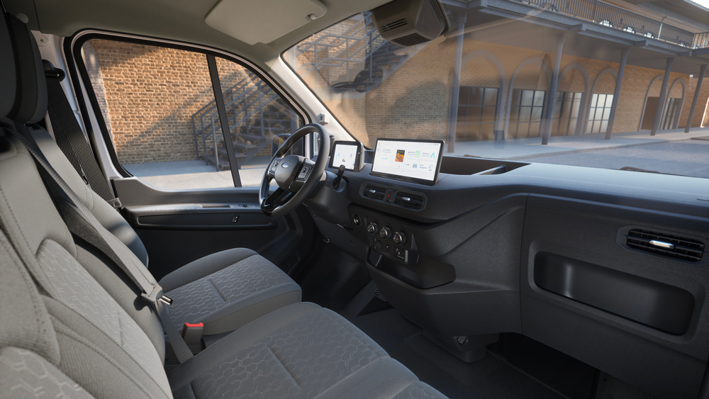 A bord du Ford Transit City électrique