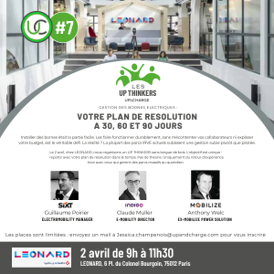 UP THINKERS – Optimiser l&rsquo;exploitation de vos bornes de recharge