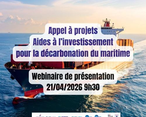 Webinaire de présentation : AAP Aides à l’investissement pour la décarbonation du transport et des services maritimes