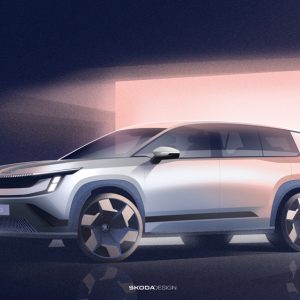 Le SUV électrique 5 ou 7 places Skoda Peaq dans les grandes lignes