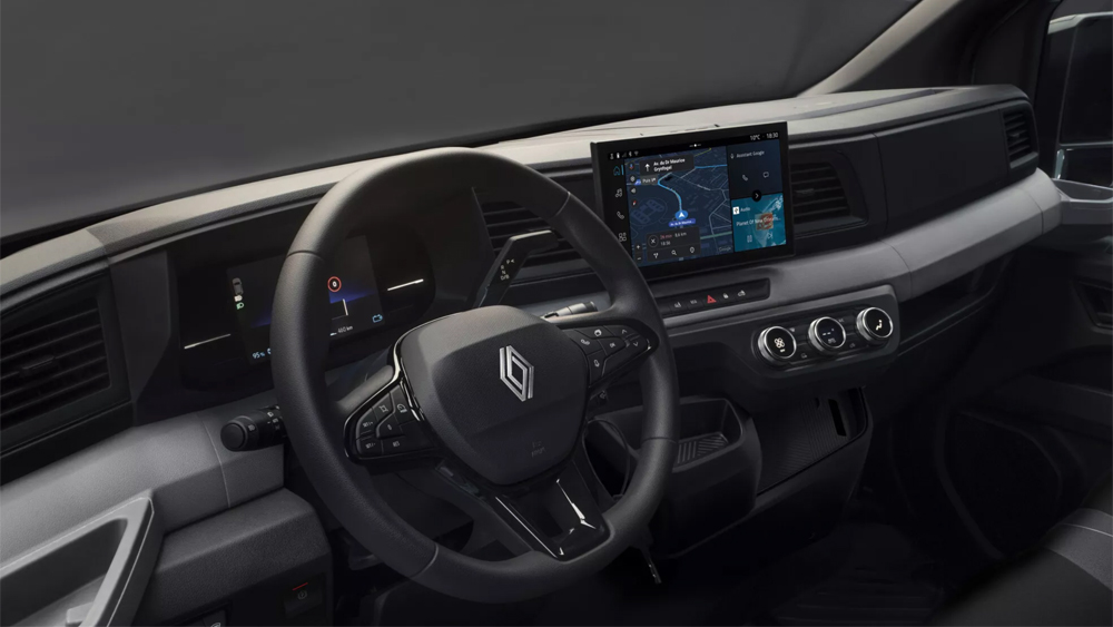 Nouvelle console dans le Renault Master E-Tech