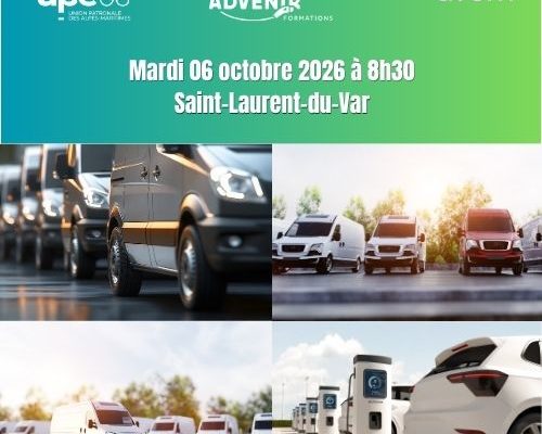 Session Advenir Formations – électrifier sa flotte d’entreprise – UPE06